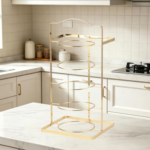 Milageto estantería de cocina dorada para decoración de habitaciones 5