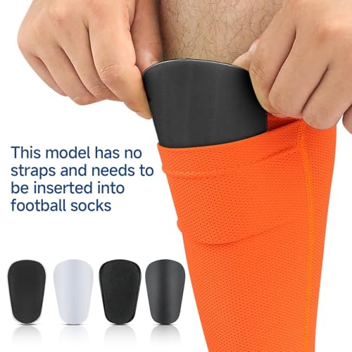 Mini Espinilleras Futbol, 4 Piezas Espinilleras Pequeñas 8x5CM Mini Protectores de Piernas Equipo de Protección Espinilleras con Bolsa Deportiva para Hombre Mujer Niños Niñas (Negro+Blanco) - imagen 5