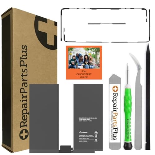 Repair Parts Plus for iPad Pro 12.9 (3rd Gen | 4th Gen) Battery Replacement A2043 Premium Kit (A1876 A2014 A1895 A1983 A2229 A2069 A2232 A2233, 2018/2020) + Tools + Adhesive