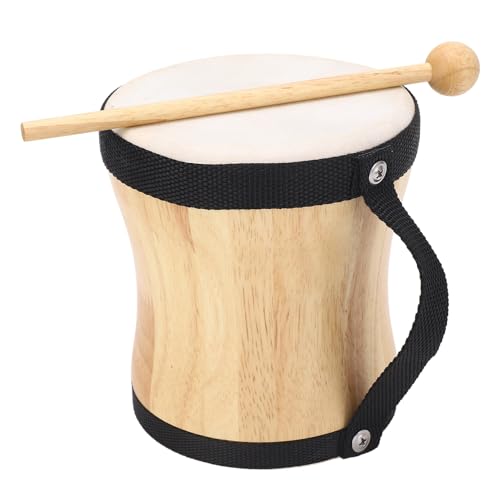 Bongos For Adults, Hand Drum, Bongo Drum Kids Bongo Drums Sheepskin Drum Top Hand Drums For Adults with Stick For Performances,Parties (Black)