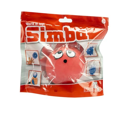 Simba Klebeball, 2-Fach Sortiert, es Wird nur EIN Artikel geliefert, 6,5cm, Anti-Stress Ball, Ballspielzeug, Quetschball, Stressball, Knautschball, ab 3 Jahren