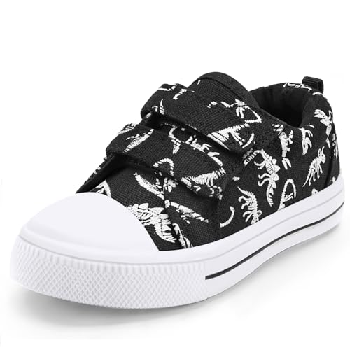 Image of K KomForme Toddler Shoes, Hook & Loop Canvas Sneakers for Boys and Girls | Slip-on, Lightweight, Comfortable