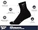 Reebok Womens Crew Socks - 5 Pack Athletic Performance Moisture-Wicking Cushioned Mid Calf Socks for Women, Size 4-10, All Black