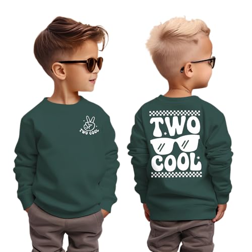 2. Geburtstags Jungen Sweatshirt TWO COOL Pullover für...