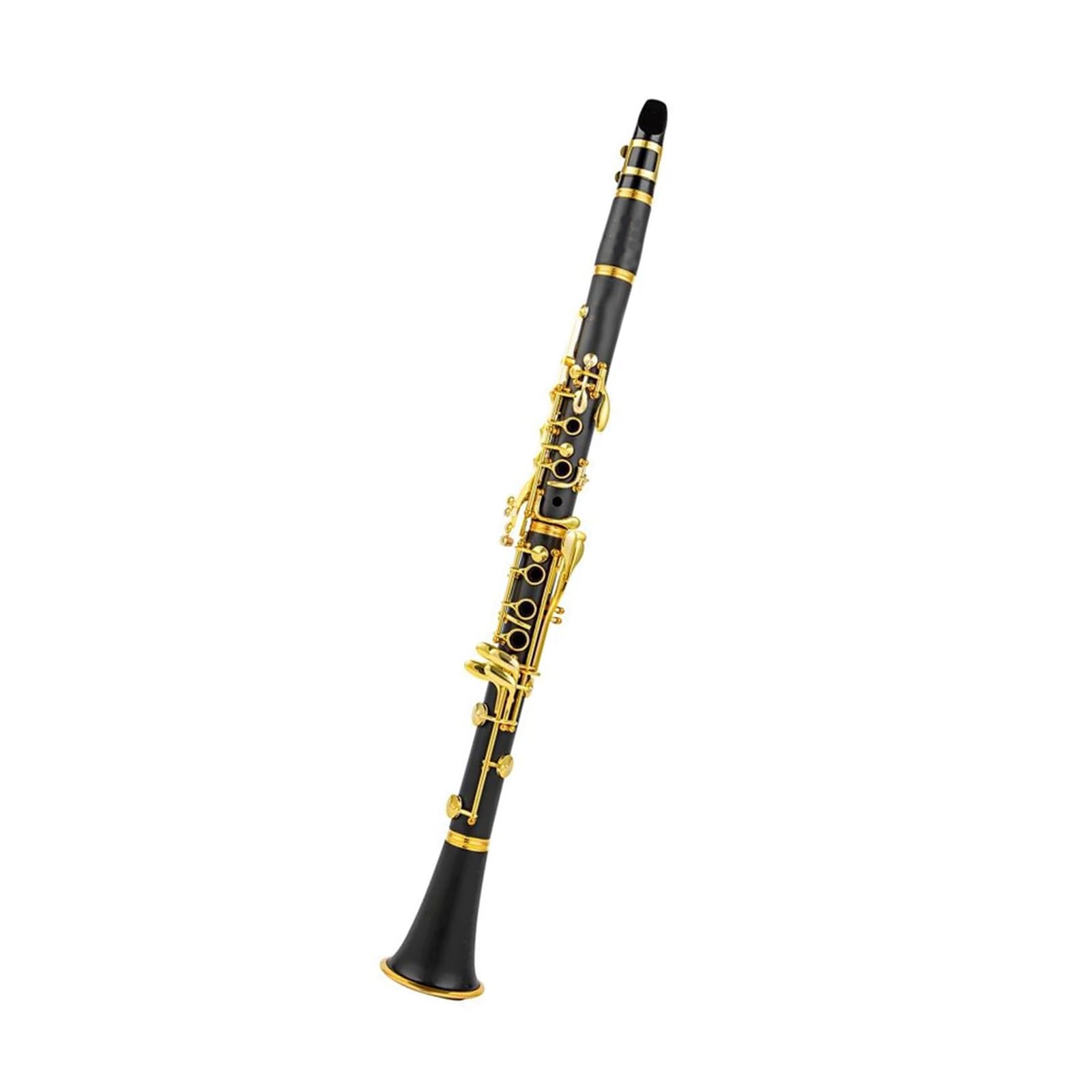 Clarinete De 17 Teclas En Si Bemol Resina ABS Acabado Dorado Clarinete