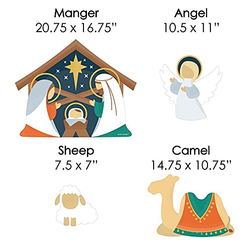 Big Dot Of Happiness Holy Nativity - Yard Sign And Outdoor Lawn Decorations - Manger Scene Religious Christmas Signs - Set Of 8 #TOP4