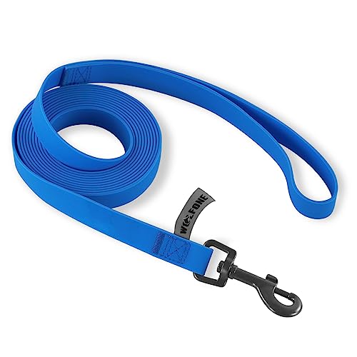 Wolfone Guinzaglio per cani da addestramento impermeabile Guinzaglio robusto resistente allo sporco e agli odori per cani di taglia piccola, media e grande. Blu 1,5m