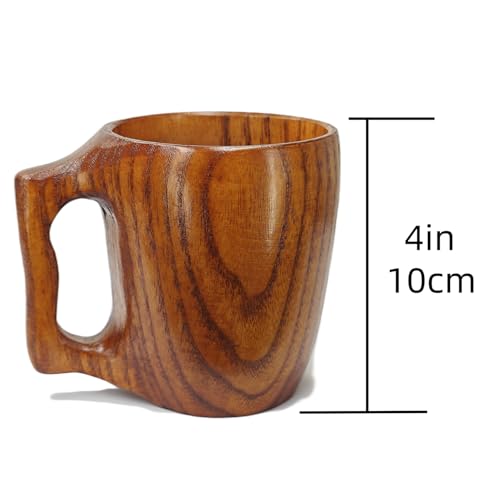 Taza de madera artesanal 9.3 onzas para bebidas miniatura 2