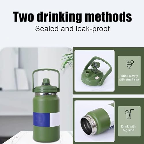 Botella de agua de 4L de acero inoxidable reutilizable y muy resistente 8
