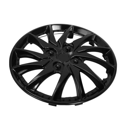 Enjoliveur de roue de voiture 14 pouces noir cache-moyeu en PP universel pour auto