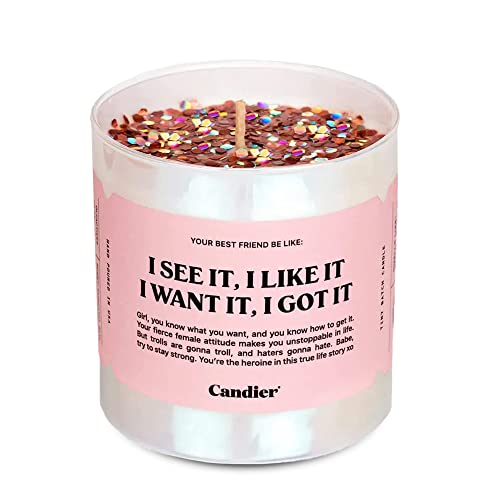I See It, I Like It Scented Candle, Natural Soy Candle with Orange & Peach Notes, Aromatherapy Candle for Relaxation, Unique Candles Gifts for Women, 60-Hour Burn Time - Candier by Ryan Porter