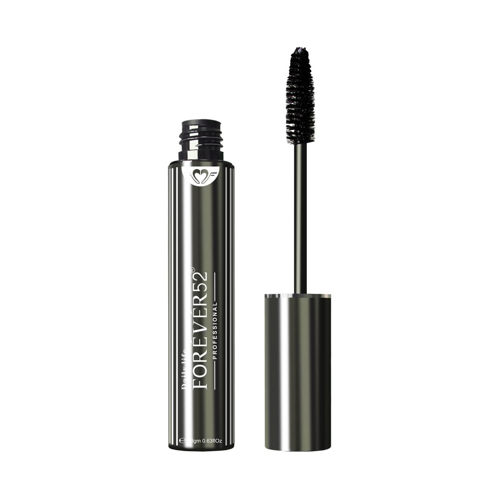 Daily Life Forever52 CURLING MASCARA Adds Definition, Volumizes and Lengthens Lashes, Smudge Proof, Quick Drying, Long Lasting (BLACK) HM001-image-28