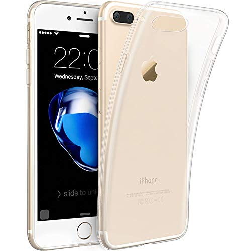 Image of Case Creation Brand - Mobile Cover for Apple iPhone 8 Plus (Soft & Flexible Back Case), Transparent