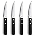 Produktbild Amefa Pizza Steakmesser Set | 4-teilig | Klingenstahl | Kunststoffgriff Schwarz | Pizzabesteck | Grillbesteck | BBQ & Steak Besteck