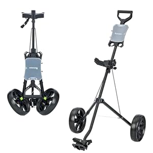 Golf Cart Series: Lightweight 2-Wheel Foldable, 360° Rotating 3-Wheel with Umbrella Stand, and 4-Wheel One-Click Folding. Designed for Golf Clubs and Bags with Enhanced Storage Features.