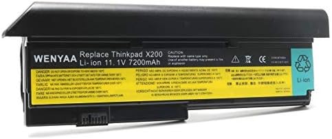 11.1V 7200mAh Laptop Battery for Lenovo IBM ThinkPad X200 X200s X201 X201i X201s;P/Ns 42T4534 42T4535 42T4543 42T4650 42T4834 43R9254 43R9255