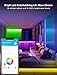 DAYBETTER Smart WiFi Led Lights 100ft - Led Strip Lights Work with Alexa and Google Assistant RGB Strip Lighting Music Sync Color Changing with App Voice Remote Control for Room Bedroom Decor 50ft*2