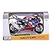 Maisto Honda CBR 1000RR-R Fireblade: 1:12 Scale Motorcycle Model with Suspension and Fold-Out Side Stand 17 cm Red/Blue (5-20099)