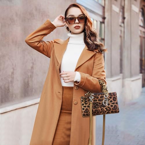 Image of Leopard Print Handbag - Women's PU Leather Crossbody Bag, Waterproof, Fashion Messenger & Satchel Bag