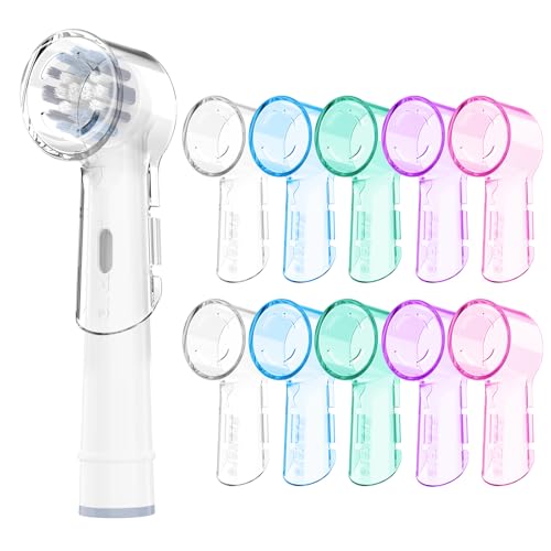 10 Pack Toothbrush Covers Caps Compatible with Oral B Toothbrush Head Travel Protector for Oral-B iO Series Pro 1000 1500 5000 7500 Electric Toothbrush Protects Brush Head Travel Essentials
