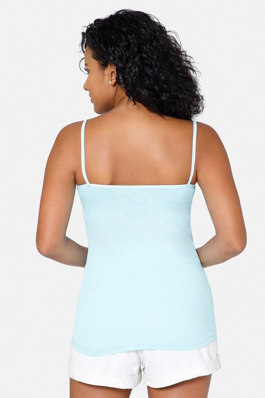 Image of Intimacy Cotton Camisole for Women with Adjustable Spaghetti Straps Comfortable Everyday Wear Camisole Slip for Women