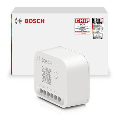 Bosch Smart Home Licht-/ Rollladensteuerung II, zur Steuerung der Beleuchtung, Rollläden/Jalousien/Markisen, kompatibel mit Amazon Alexa, Google Assistant und Apple HomeKit