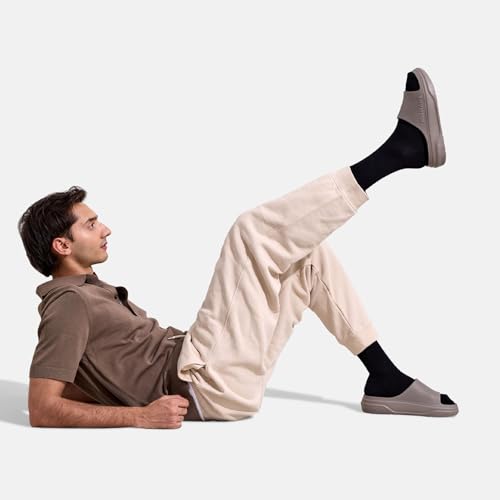 Image of Neeman's Cushers Slides for Men | CushyVerse Cushioned Waterproof Chappal | Arch Support Flip Flops & Sliders | Bounce Back Soft Cushioning Slipper for Daily Use