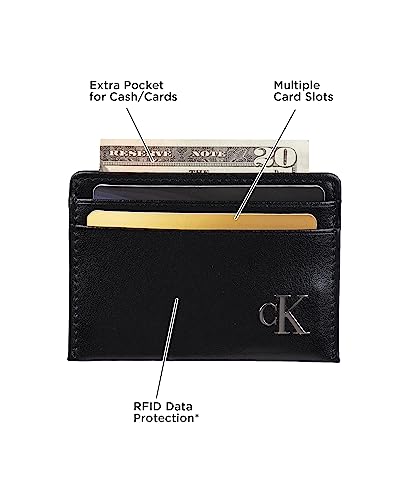Calvin Klein Men's RFID Leather Slim Minimalist Card Case Wallet Sets2
