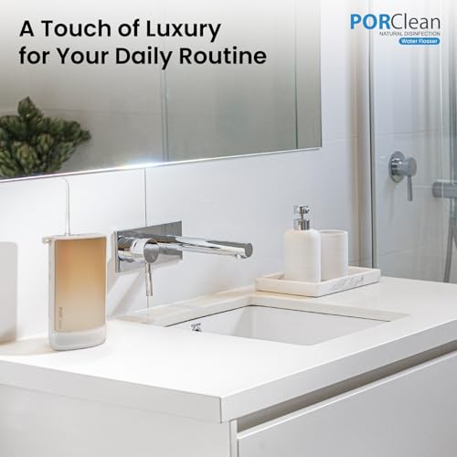 Image of THIN601 Electric Water Flosser for Teeth Cleaning, Portable Oral Irrigator with 2 Tips, 160 PSI, 4 Modes, Dual Water Tanks, IPX7 Waterproof Cordless Dental Flosser implants - 1 Year Warranty