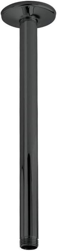 Ceiling Mount Shower Arm and Escutcheon with 1/2-Inch NPT Thread (16", Brushed Nickel)