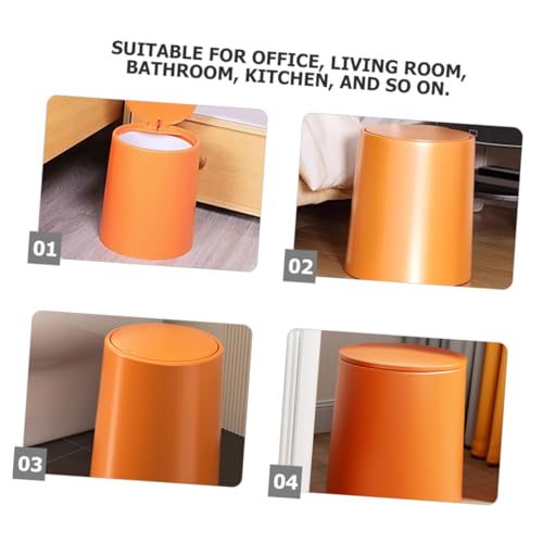 Bote de basura doble grueso moderno para cocina y baño miniatura 4