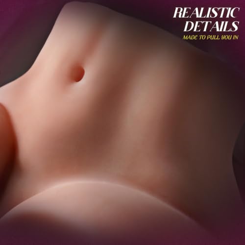 Image of 7LB Sex Doll Torso Pocket Pussy, Big Butt Male Sex Toy Masturbator | 3D Lifelike Textured Vaginal & Anal Tunnels, Dual Entry for Solo Play, Soft TPE Male Sex Toy, Easy Clean & Discreet Packaging