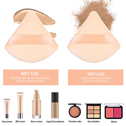 Sibba Powder Puff Face Makeup Loose Foundation Cosmetic Sponge Wet And Dry Pads Cotton Cushion Liquid Primer Setting Eye Piece Brushes Beauty Contour Press Blush Blender #TOP3