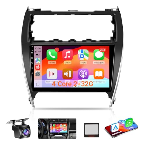 Leadfan Android Car Radio for Toyota Camry 2012 2013 2014(Fit Large Screen or J.B.L) Wireless Carplay Android Auto 10.1 inch Touchscreen Camry Stereo GPS Blutooth FM WiFi SWC+Backup Camera