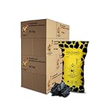 Neandertaler Feuer Holzkohle Grillkohle Buche - Charcoal BBQ 11 x 30 kg Kohle für Grill Smoker...