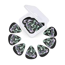 Lot de 12 médiators pour guitare électrique, basse acoustique, motif tête de mort, couronne et fleurs, cadeau avec boîte - Les Beatles, Paul McCartney, John Lennon, RIngo Starr, George Harrison Lot de 12 médiators pour guitare électrique, basse acoustique, motif tête de mort, couronne et fleurs, cadeau avec boîte – Image 3