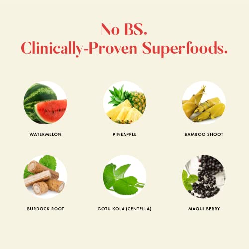 Cosmix Feel Good Skin For Nourished And Healthy Skin Supports Collagen Powder Production Superfood Blend With Bamboo Shoot & Centella 60 grams 40 Servings & 40 days Pack