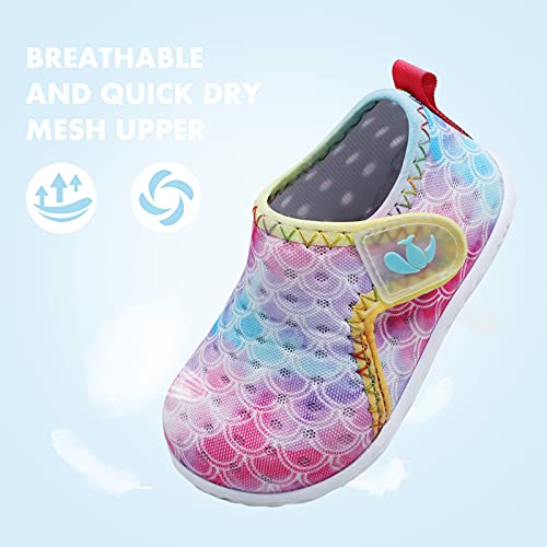 Image of FEETCITY Baby Boys Girls Water Sport Shoes Barefoot Kids Aqua Socks Quick-Dry Beach Swim Pool Shoes