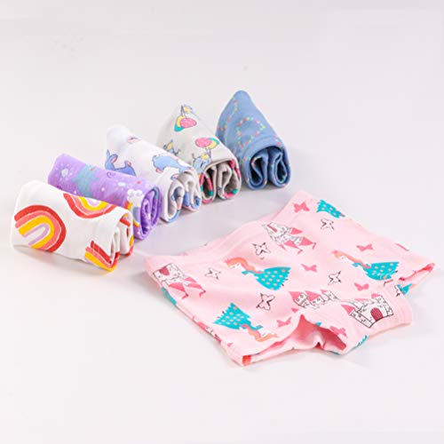 Image of Kids Series Baby Underwear Little Girls' Cotton Boyshort Panties (Pack of 6)