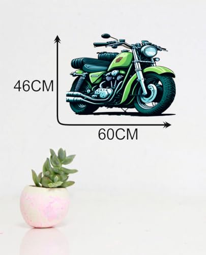 Decals Creation New Green and Black Bullet Wall Sticker for Living Room, Kids Room, Pooja Room (Size - 46CM X 60CM)