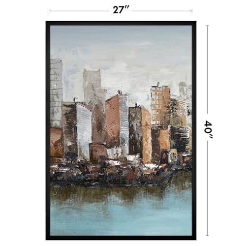 Image of Americanflat 27x40 Picture Frame with Polished Plexiglass - Streamline Collection - Thin Border Picture Frame for Wall Display - Hanging Hardware Included - Black