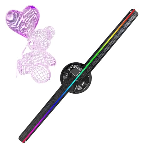 Projecteur de vidéo holographique pour Halloween et Noël ventilateur 42 cm
