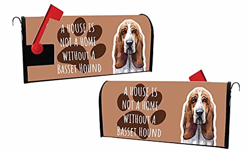 R and R Imports I Love My Basset Hound Magnetic Mailbox Cover
