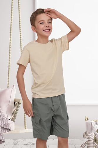 Image of Family Feeling Boys Short Sleeve Crewneck Kids T-Shirts Top Girls Tee