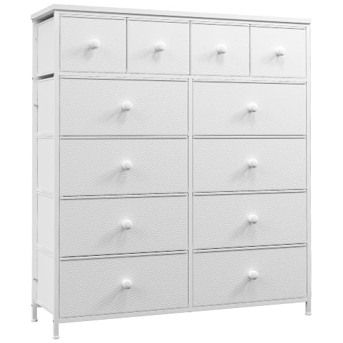 Romorgniz Dresser for Bedroom,12 Drawer Tall Dresser for Space Saving