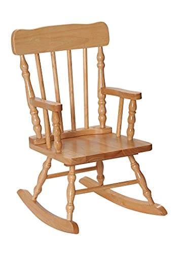 Gift Mark Child’s Colonial Rocking Chair, Natural Gift Mark Child’s Colonial Rocking Chair, Natural