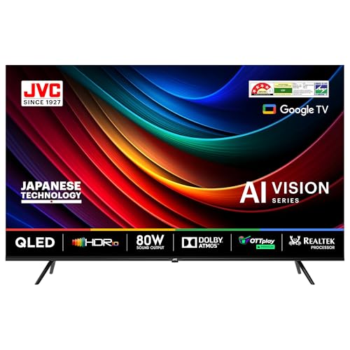 Image of JVC 165 cm (65 inches) AI Vision Series QLED Google TV LT-65NQ7165C (Black)