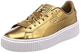 Verschluss: Schnürung Puma Basket Platform Luxe Damen Sneaker Ermine-Ermine 6