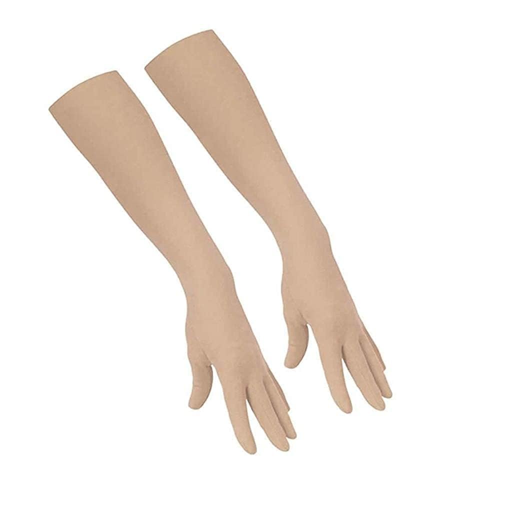 LP London paree lovely Women's and Men's Cotton Pollution and Sunburn Sunlight Protection Full Hand Gloves arm sleeves glove for Biking and Driving winter glove Dust- Beige