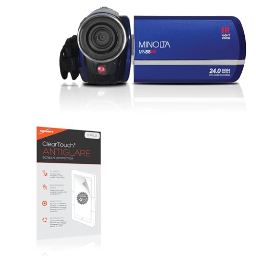 BoxWave Screen Protector Compatible with Minolta MN88NV - ClearTouch Anti-Glare (2-Pack), Anti-Fingerprint Matte Film Skin